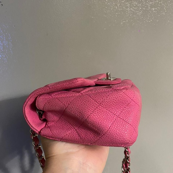 Chanel caviar leather pink small bag - Picture 2 of 16